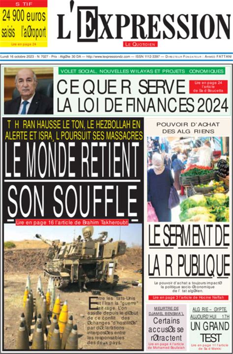 presse algérienne en français et quotidiens